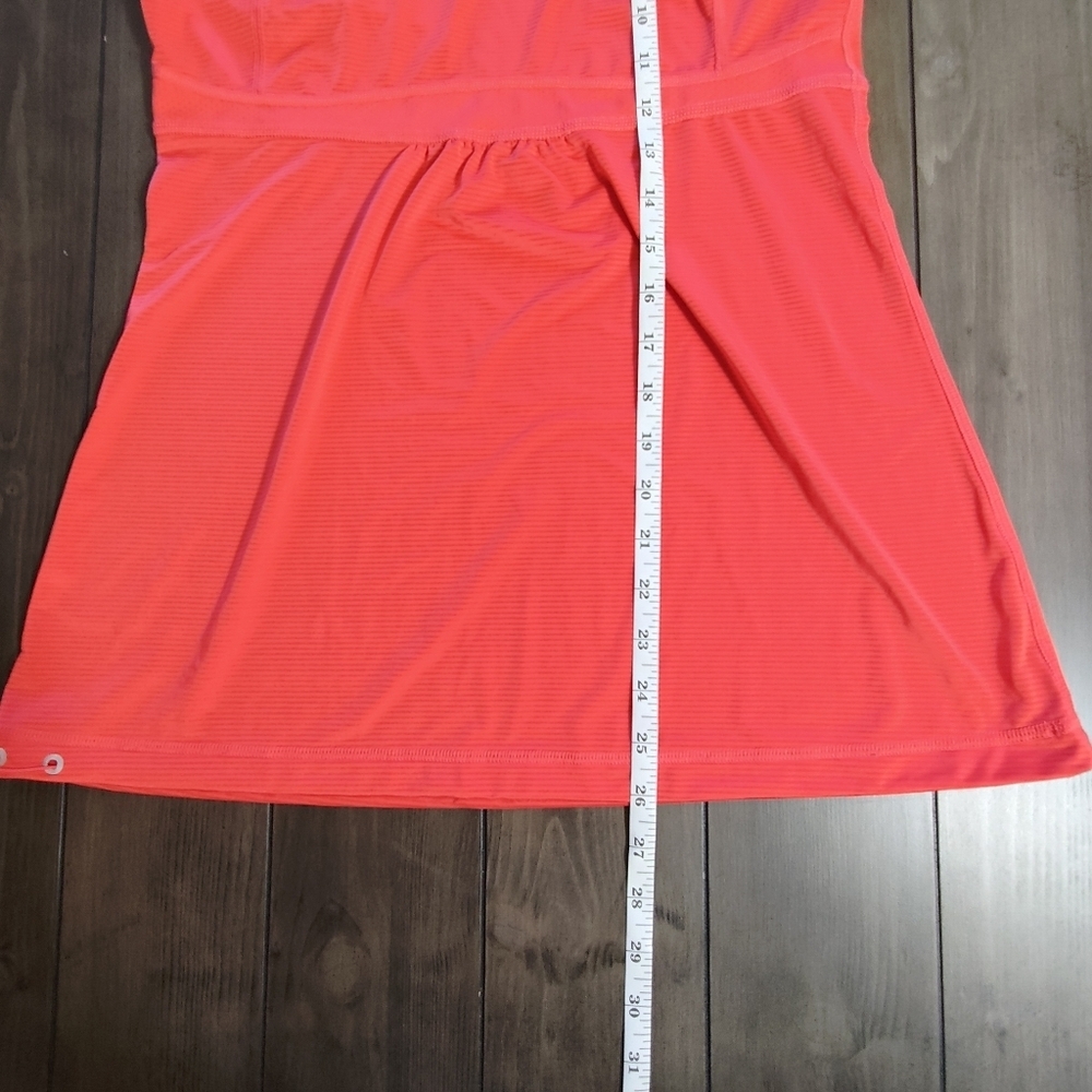 LUCY Women’s Activewear Tank in Coral Size Small Racerback Drawstring Medium - Picture 10 of 12
